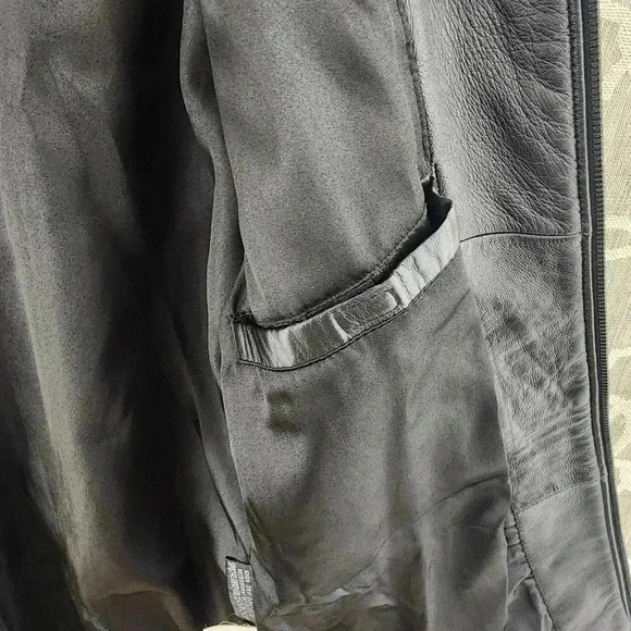 Vintage Pelle Studio Wilsons Leather Full Zip Black Leather Jacket Women's M - Picture 5 of 11